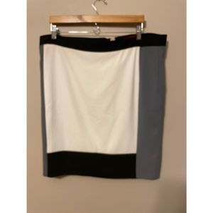 Narcisco Rodriguez Color Block Skirt
